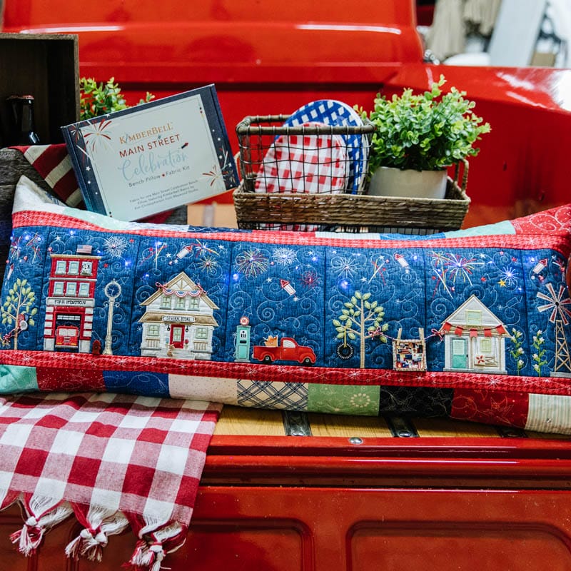Main Street Celebration Bench Pillow (Digital Download)
