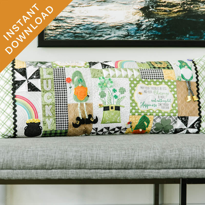 Kimberbell Bench Pillows | Machine Embroidery Pillow Patterns