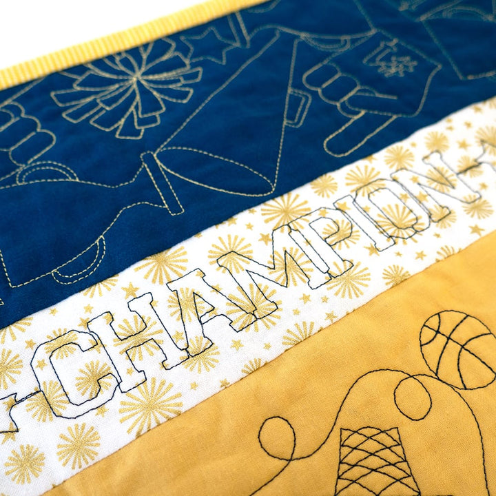 Sport Border 1 background quilting design on quilt 3