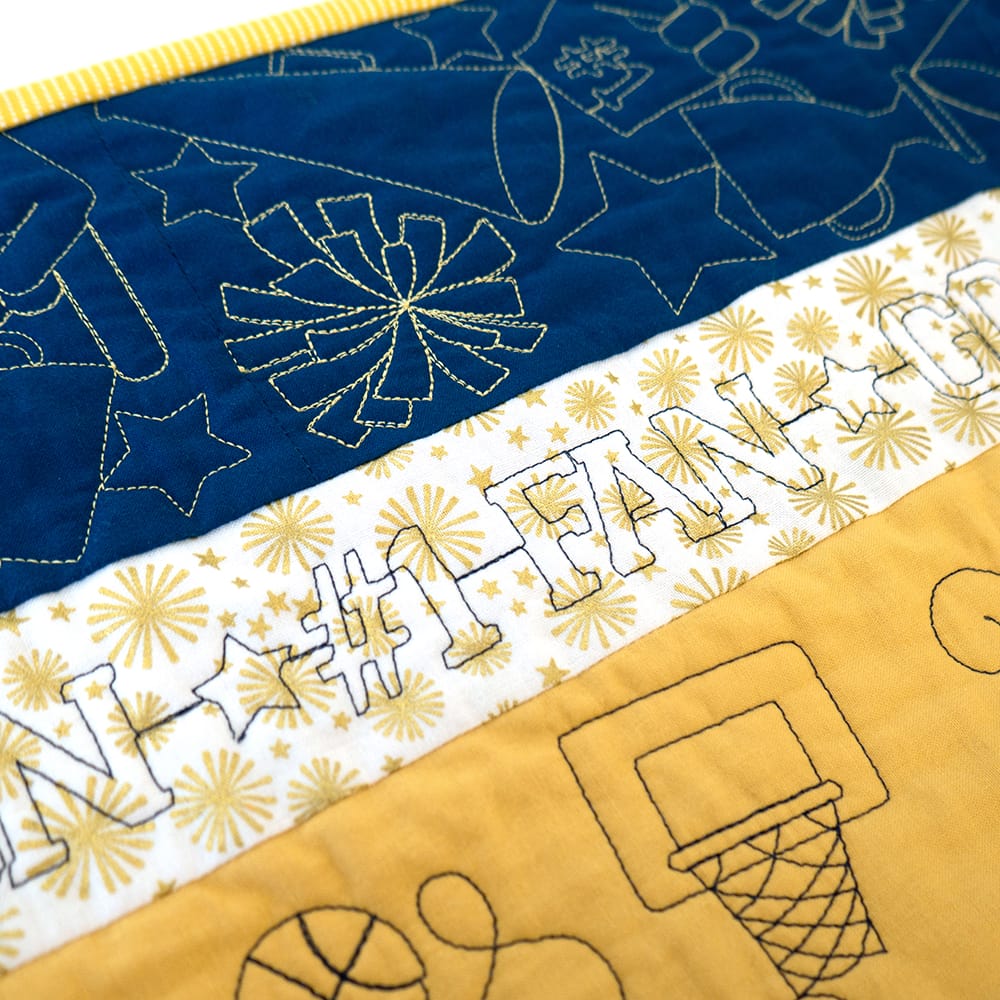 Sport Border 1 background quilting design on quilt