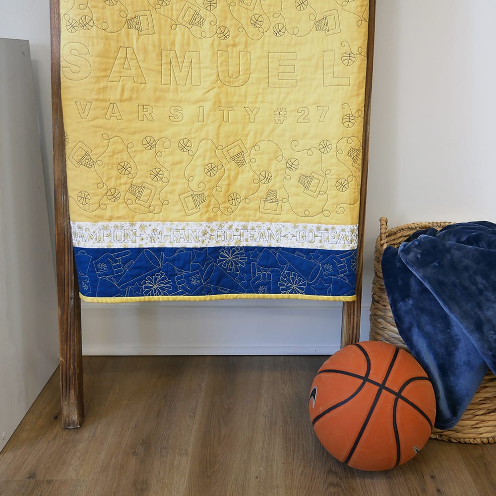 bitty block Number and Symbol 1 background quilting design quilt 2