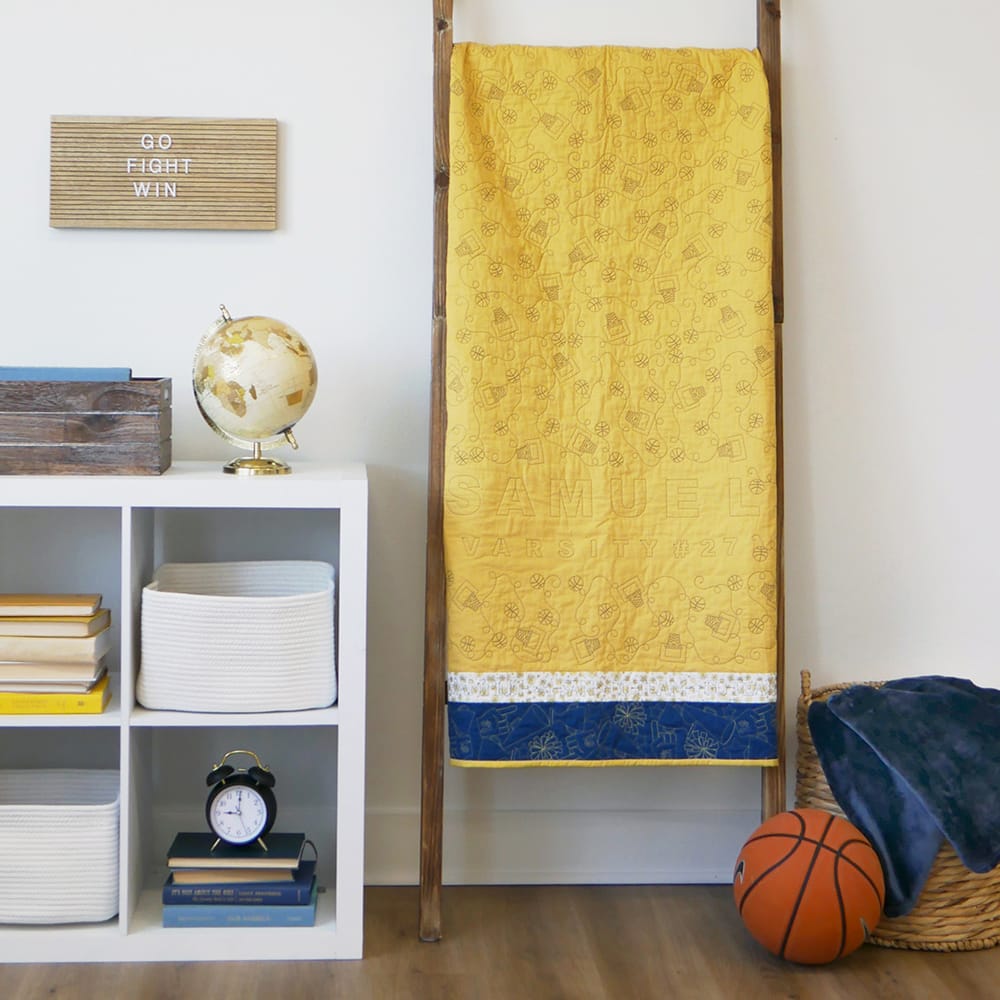 Mini Quilts Vol. 2: July-December Quilting Bundle on quilt 2