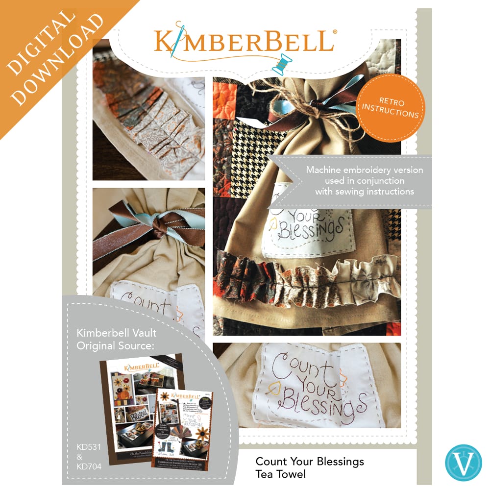 KDVT1094 Count Your Blessings Tea Towel