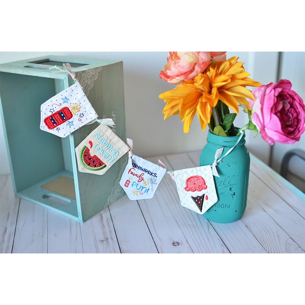 Pennants & Banners: Summer Livin' on desk