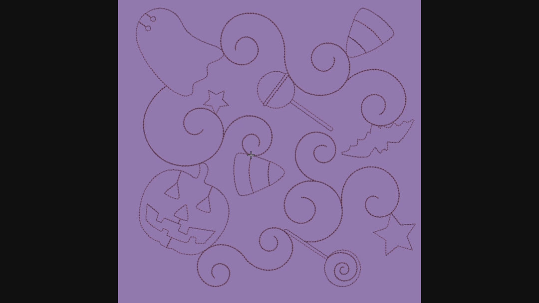 Halloween 1 Longarm Quilting Set (Edge-to-Edge + Block)