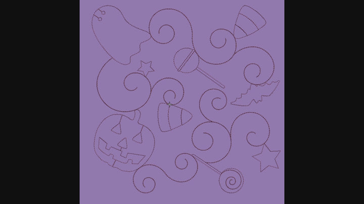Halloween 1 Longarm Quilting Set (Edge-to-Edge + Block)