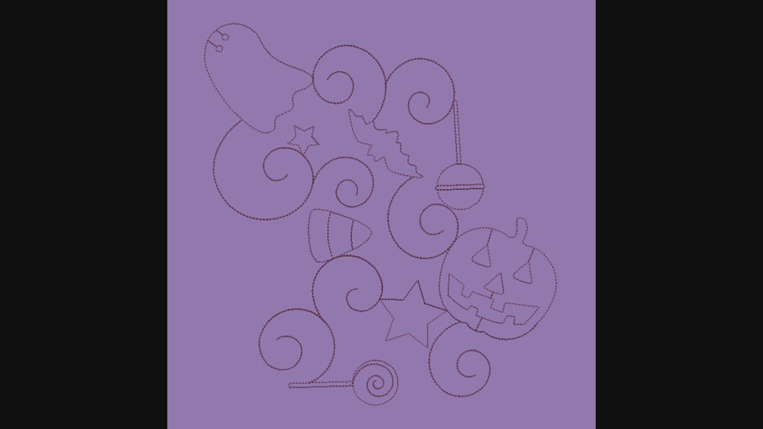 Halloween 1 Longarm Quilting Set (Edge-to-Edge + Block)