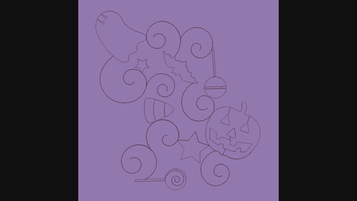 Halloween 1 Longarm Quilting Set (Edge-to-Edge + Block)