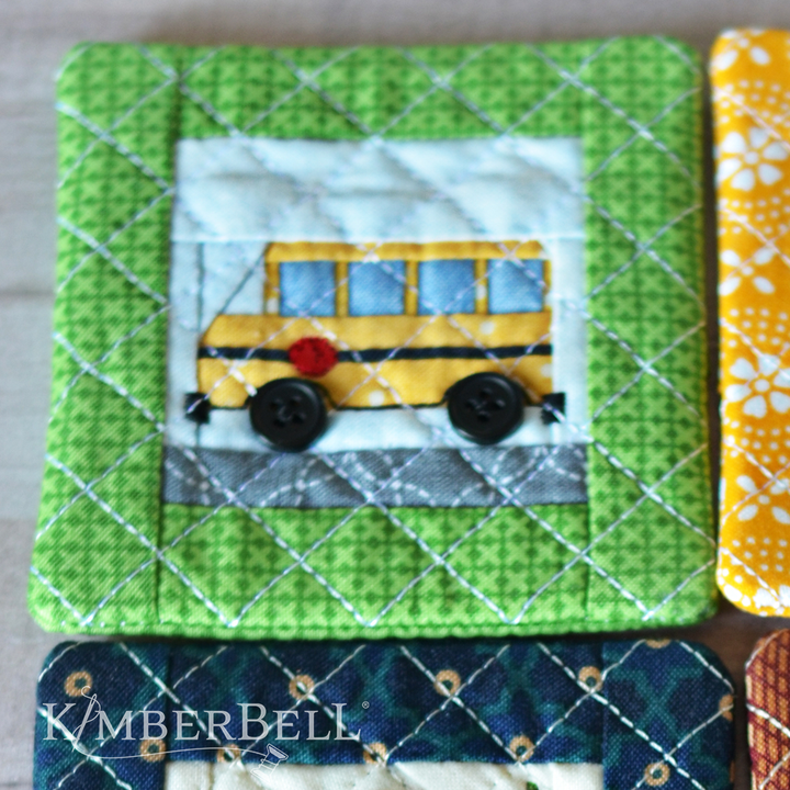 Machine Embroider by Number:  School Bus
