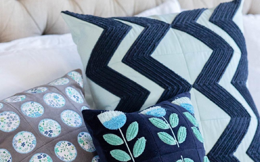 Annika’s Throw Pillows for Machine Embroidery: Home Decor YOUR Way, Chenille OR Applique!