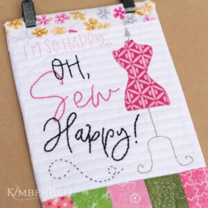 Mini Wall Hangings Happy Home, Sewing