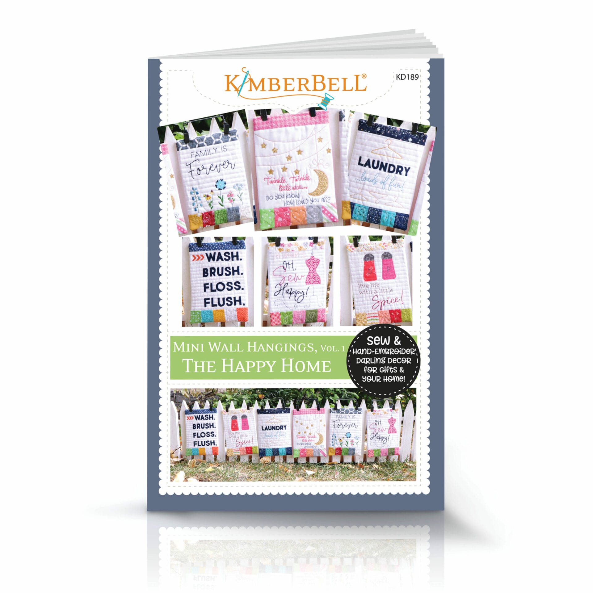 Mini Wall Hangings Happy Home, Sewing