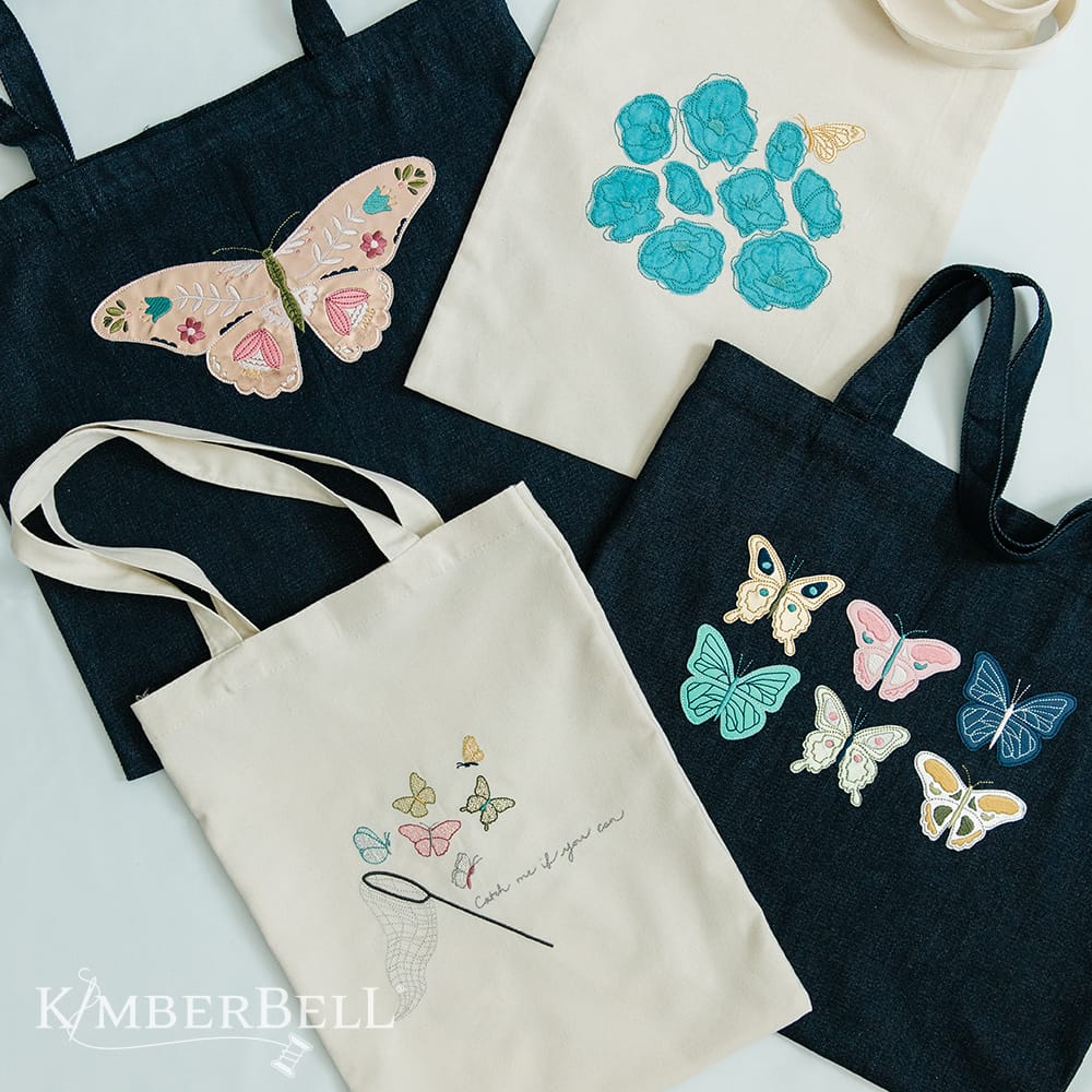 Blossoms and Butterflies Machine Embroidery Design