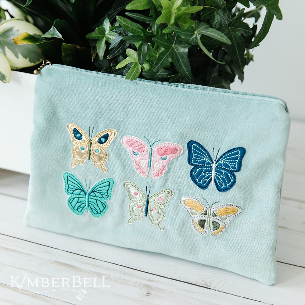 Blossoms and Butterflies Machine Embroidery Design