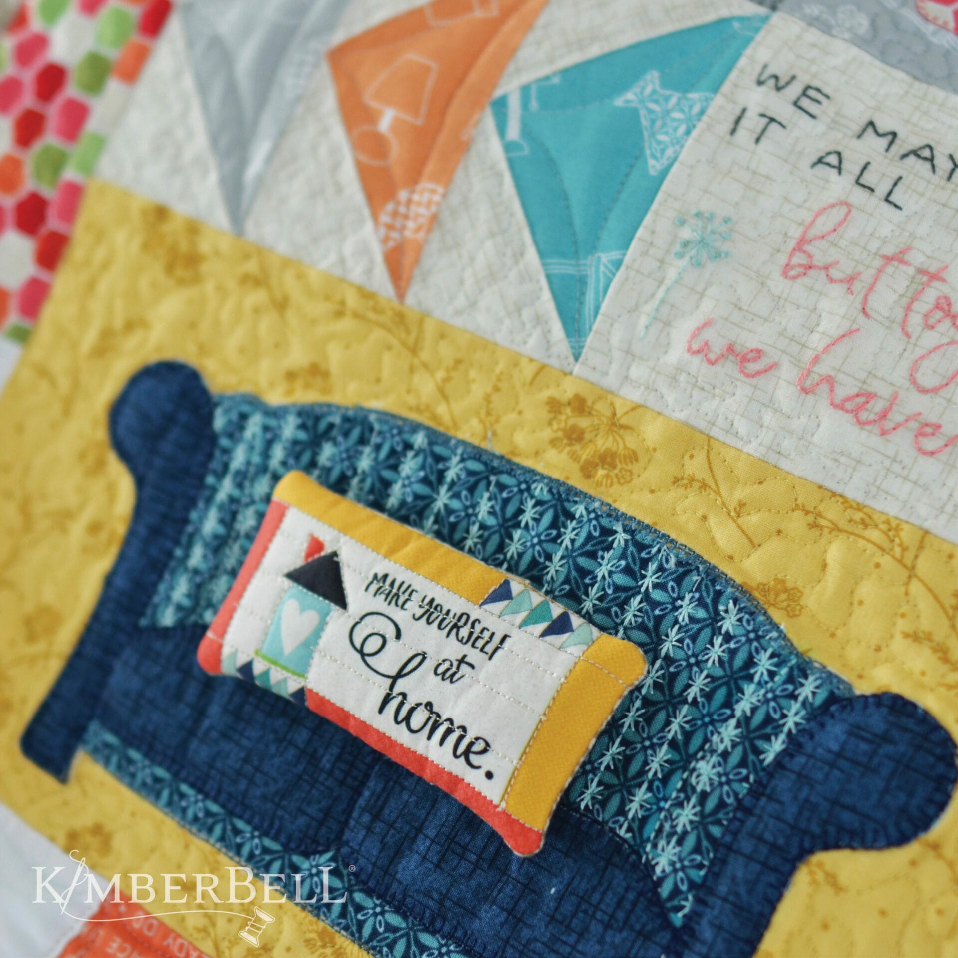 Make Yourself At Home Quilt, Sewing