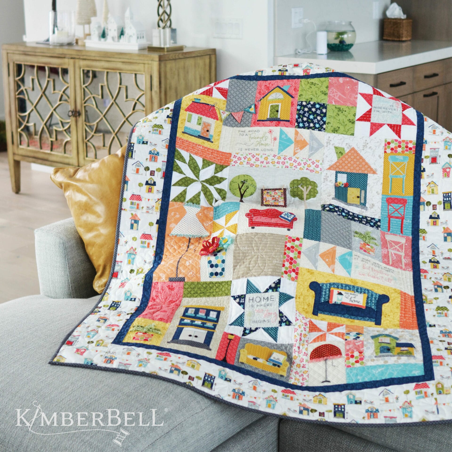 Make Yourself At Home Quilt, Sewing