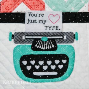 Love Notes Quilt, Sewing