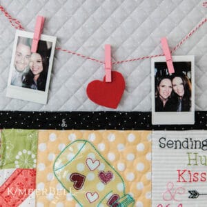 Love Notes Quilt, Sewing
