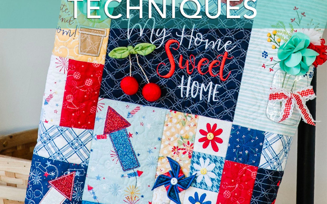 Behind the Seams: The Testing and Techniques of Kimberbell’s Red, White, & Bloom Quilt for Sewing and Machine Embroidery