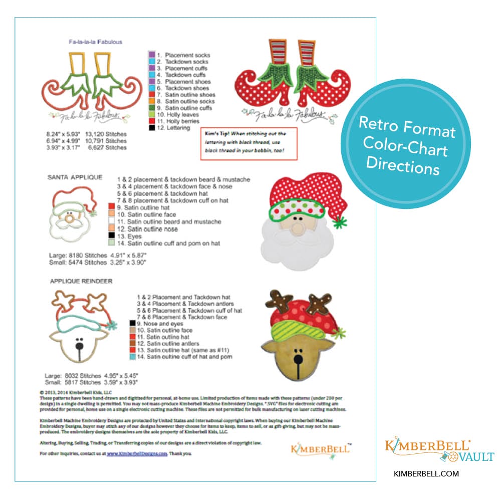 A Kimberbell Christmas Instruction-Callout-Vault-Template