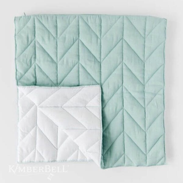 Quilted Pillow Cover Blank, 18 x 18″ Mist Linen