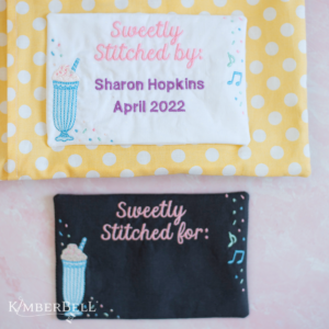 KDDL015 Two Scoops Quilt Label