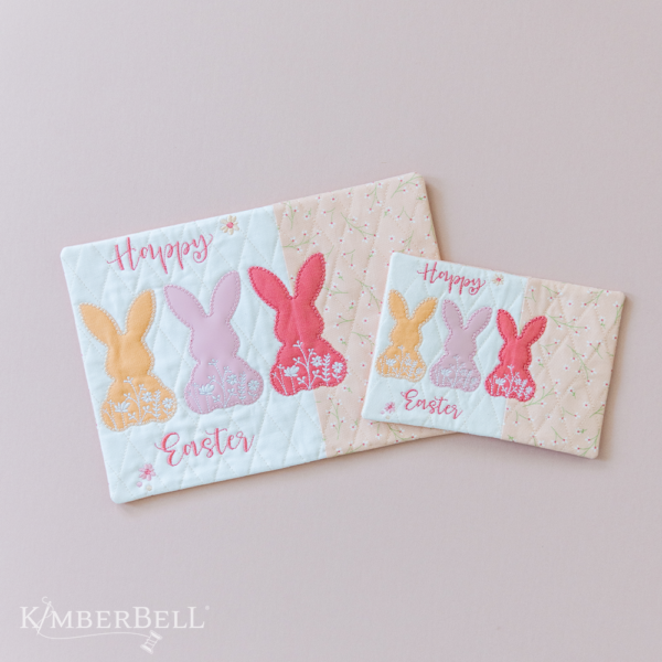 Bunny Silhouette Mug Rug